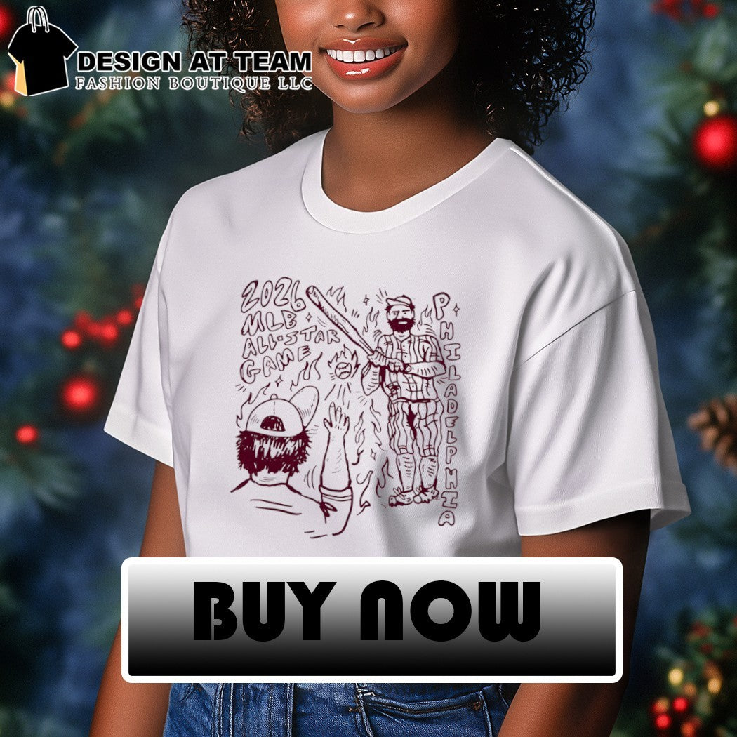 Philadelphia Phillies Baseball 2026 MLB All Star Game illustration light shirt