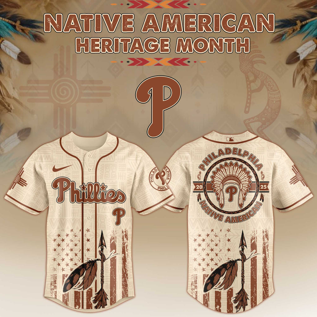 Philadelphia Phillies Native American Heritage Month Jersey 2025