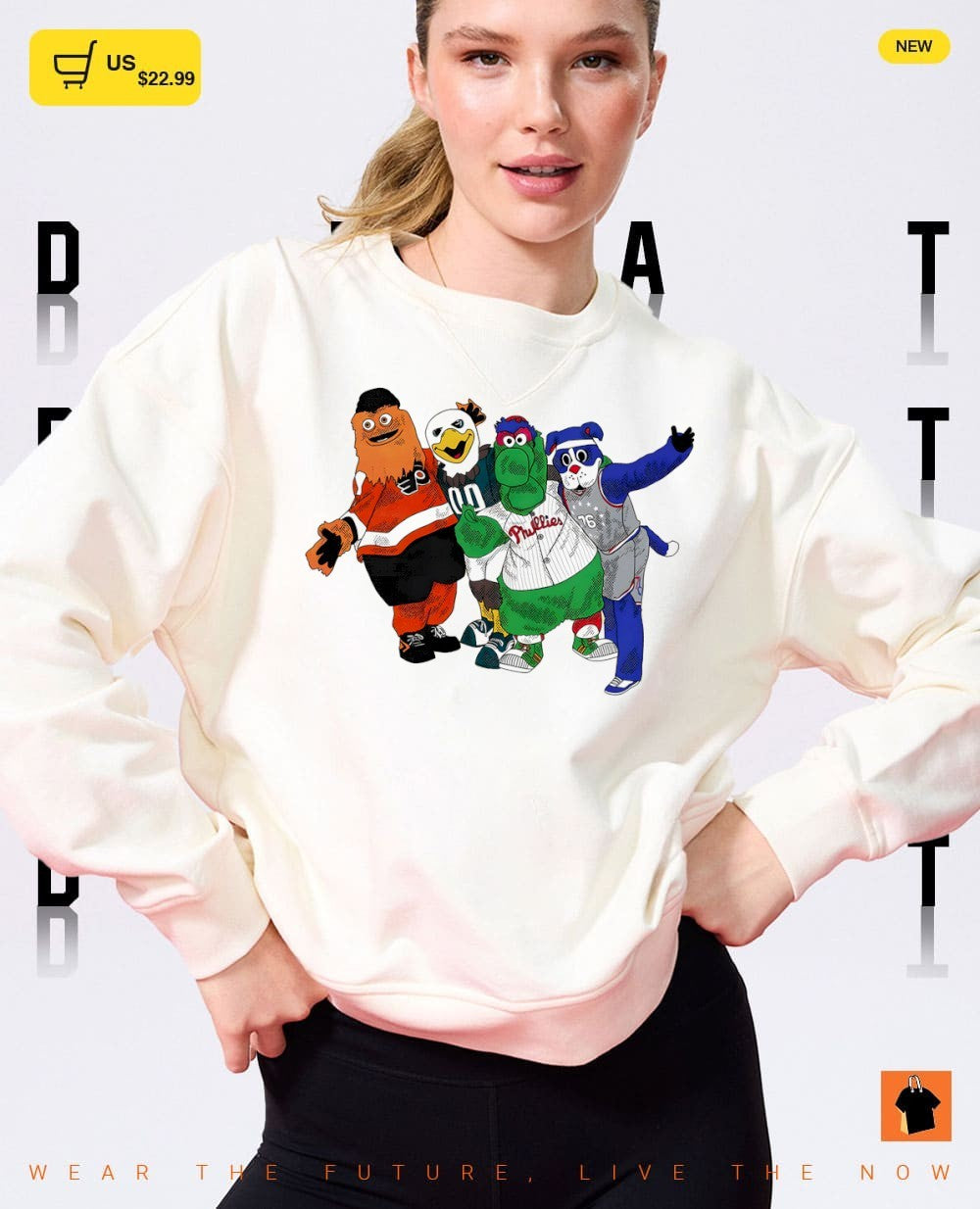 Philly Mascots Gritty Swoop Phanatic Franklin cartoon 2026 shirt