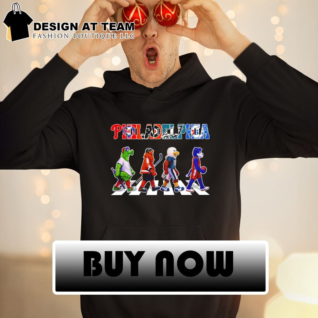 Philly Sports Mascot Walk Abbey Road shirt