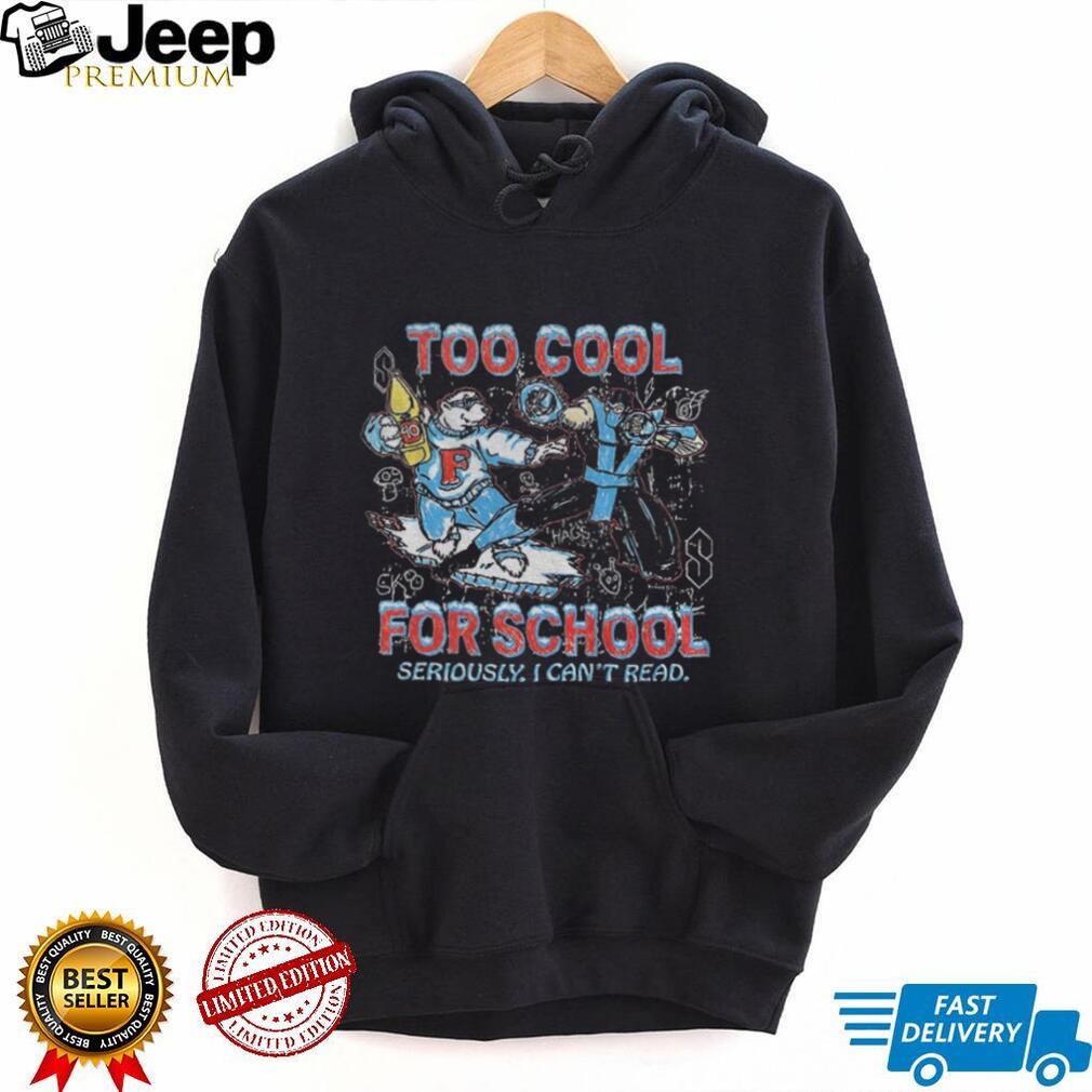 Polar Bear Sub Zero Too Cool For School Seriously I Can’t Read Shirt