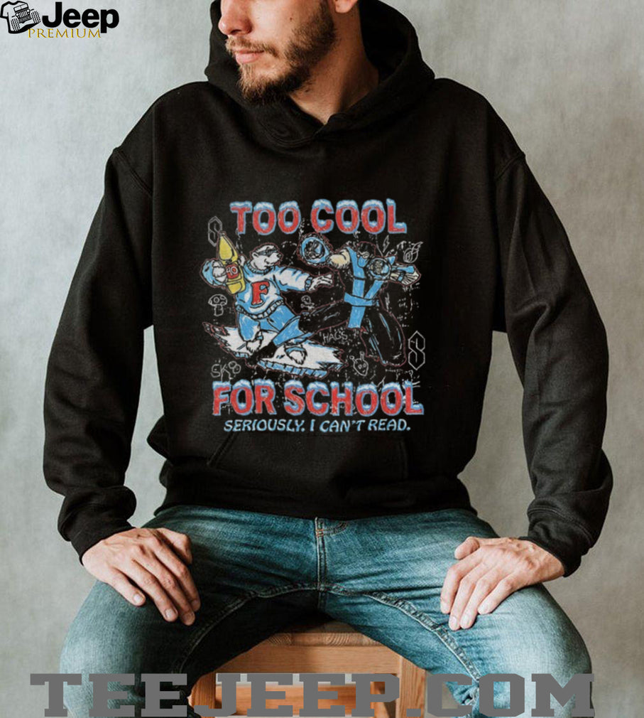Polar Bear Sub Zero Too Cool For School Seriously I Can’t Read Shirt