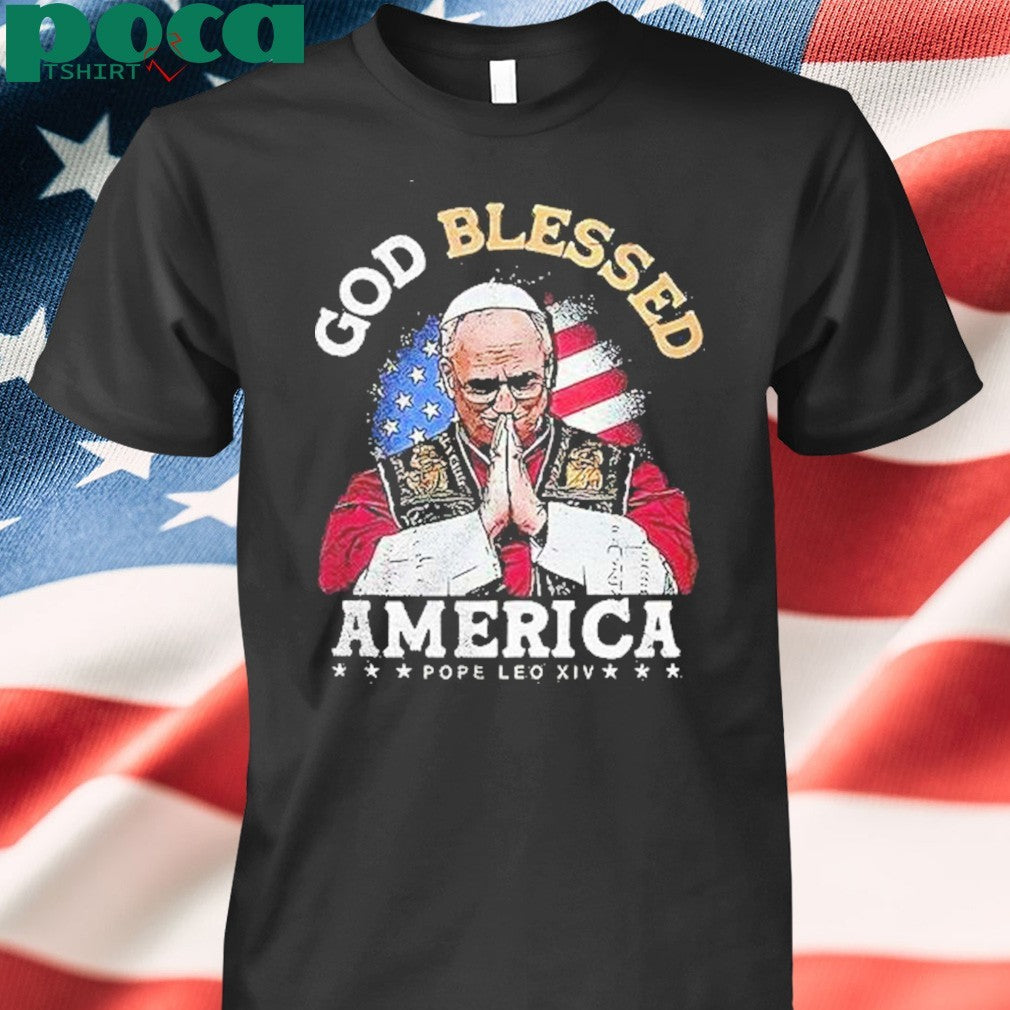 Pope Leo Xiv God Blessed America Shirt