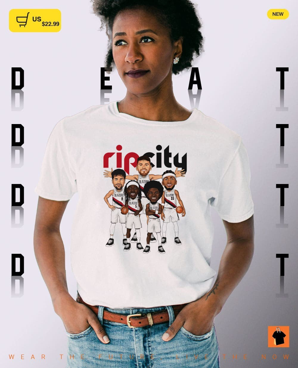 Portland Trail Blazers Basketball Rip City NBA 2026 Players caricature shirt