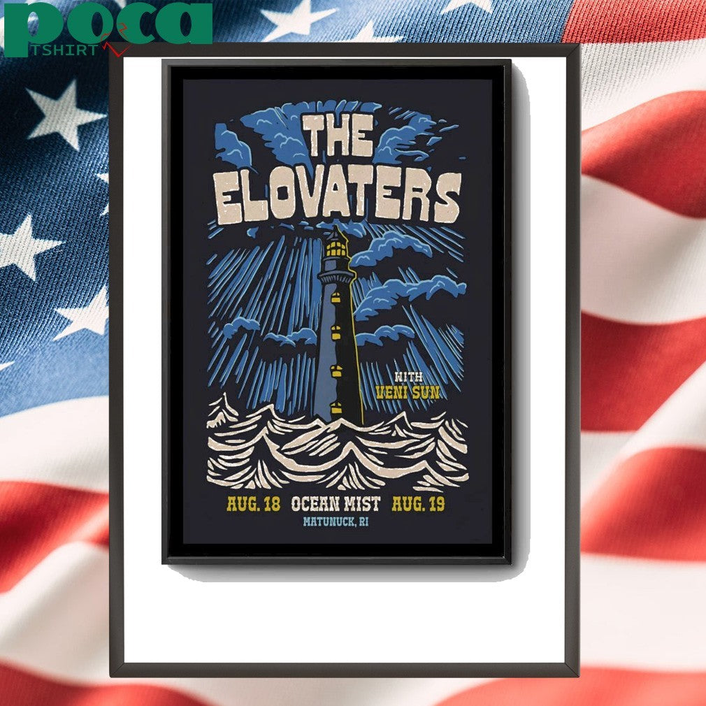 Poster 08.18.2025 The Elovaters Matunuck, RI Event shirt
