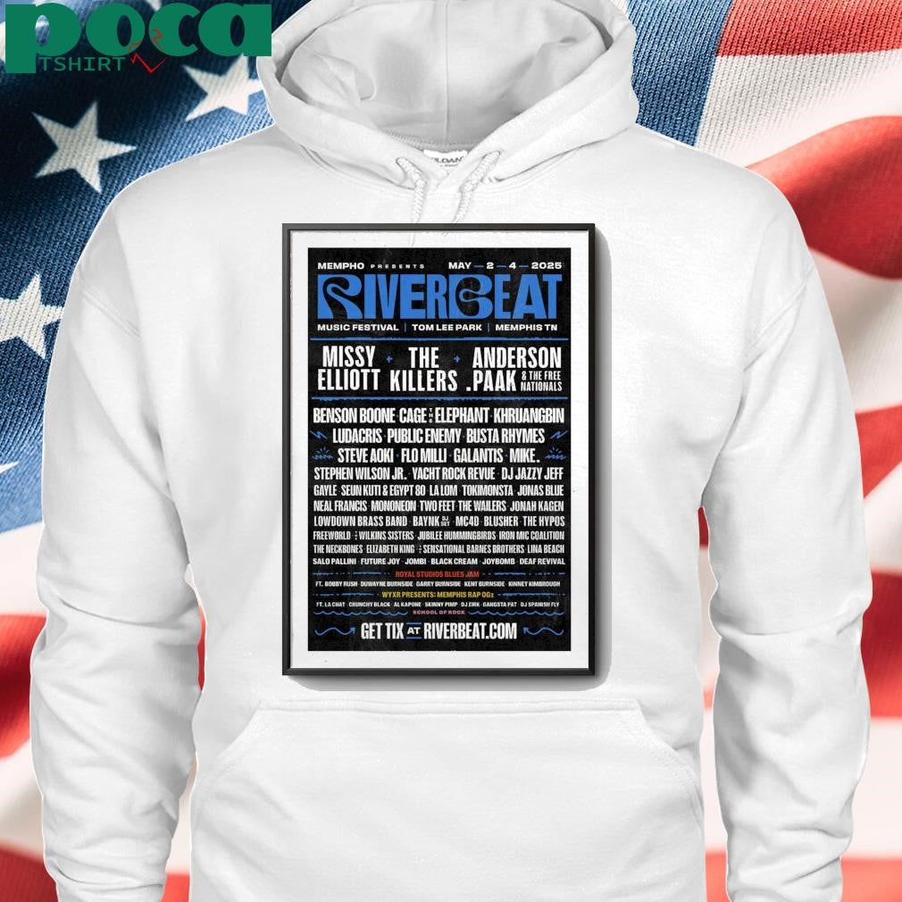 Poster RiverBeat Music Festival Show 2-4 May 2025 In Memphis TN shirt