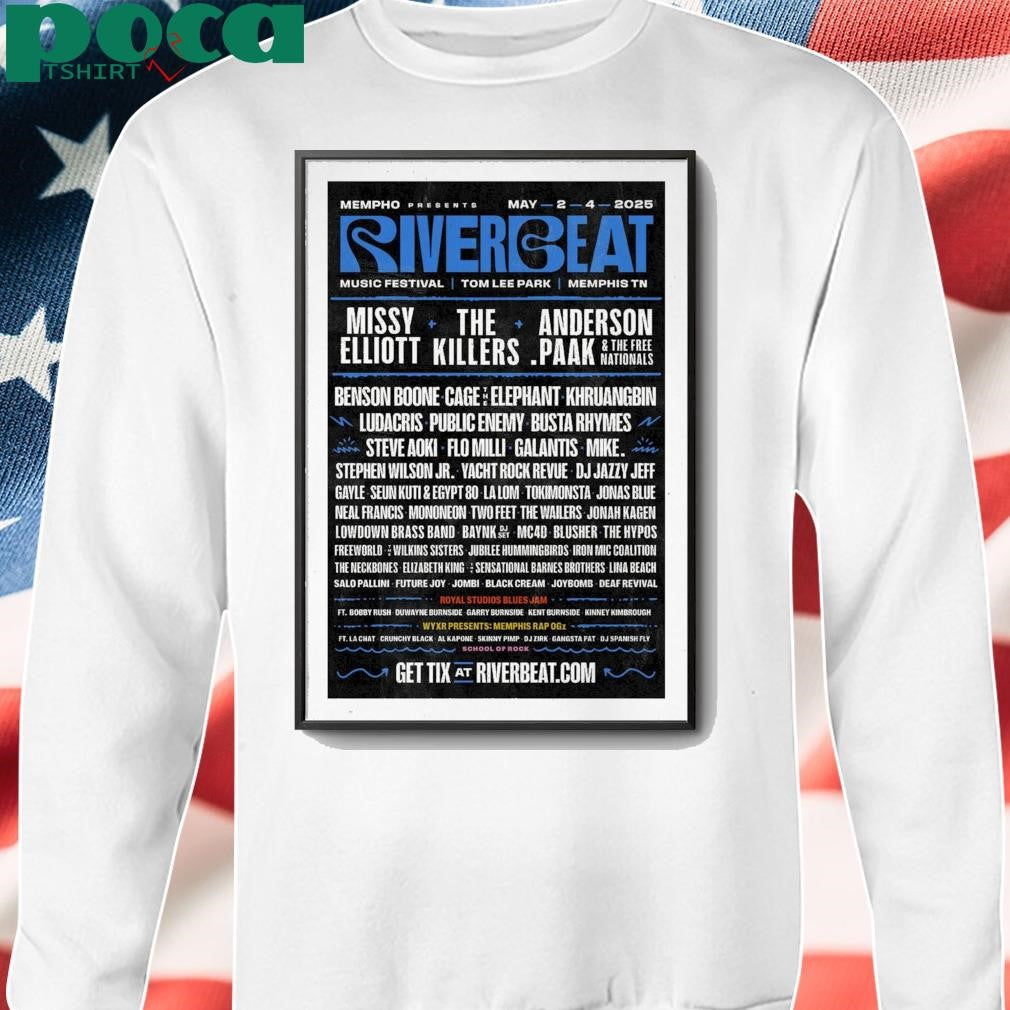 Poster RiverBeat Music Festival Show 2-4 May 2025 In Memphis TN shirt