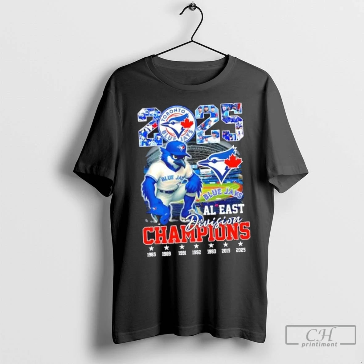 Premium 2025 Al East Division Champions Toronto Blue Jays Baseball Mascot Graphic