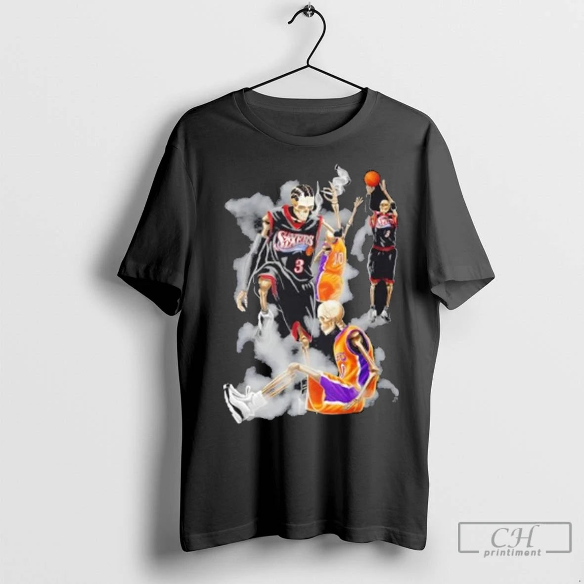 Premium Allen Iverson Step Over Halloween Skeleton