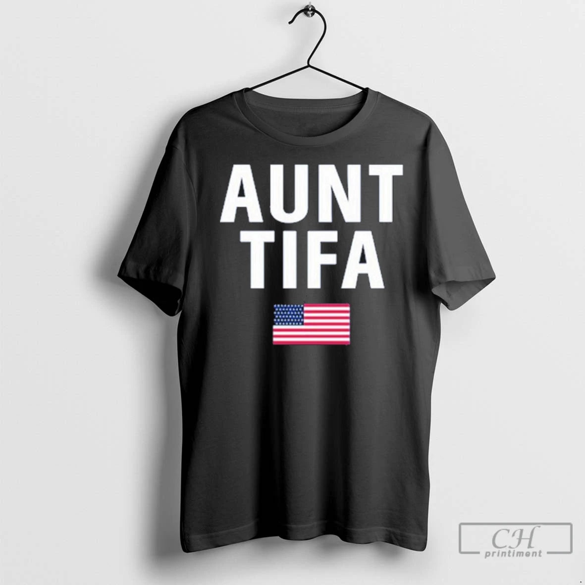 Premium Aunt Tifa American Flag