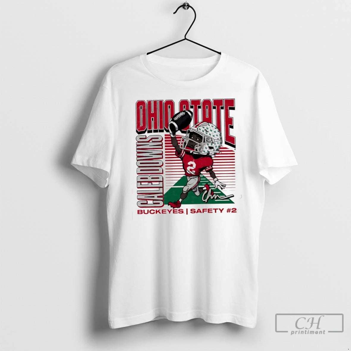Premium Caleb Downs Ohio State Caricature Cartoon