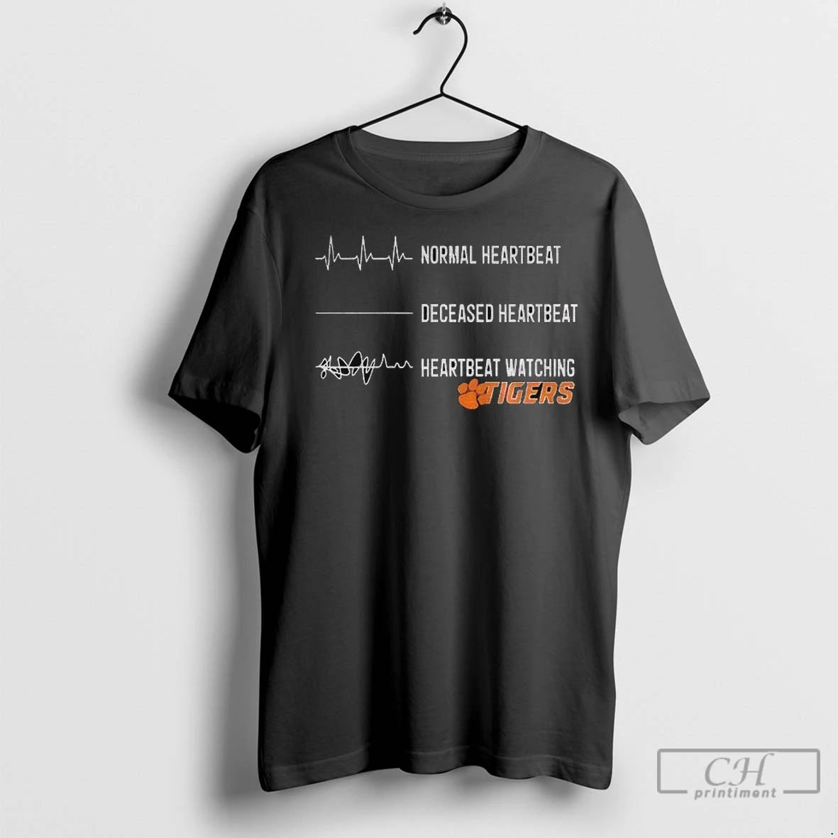 Premium Clemson Tigers Football Normal Heartbeat Deceased Heartbeat Heartbeat Watching
