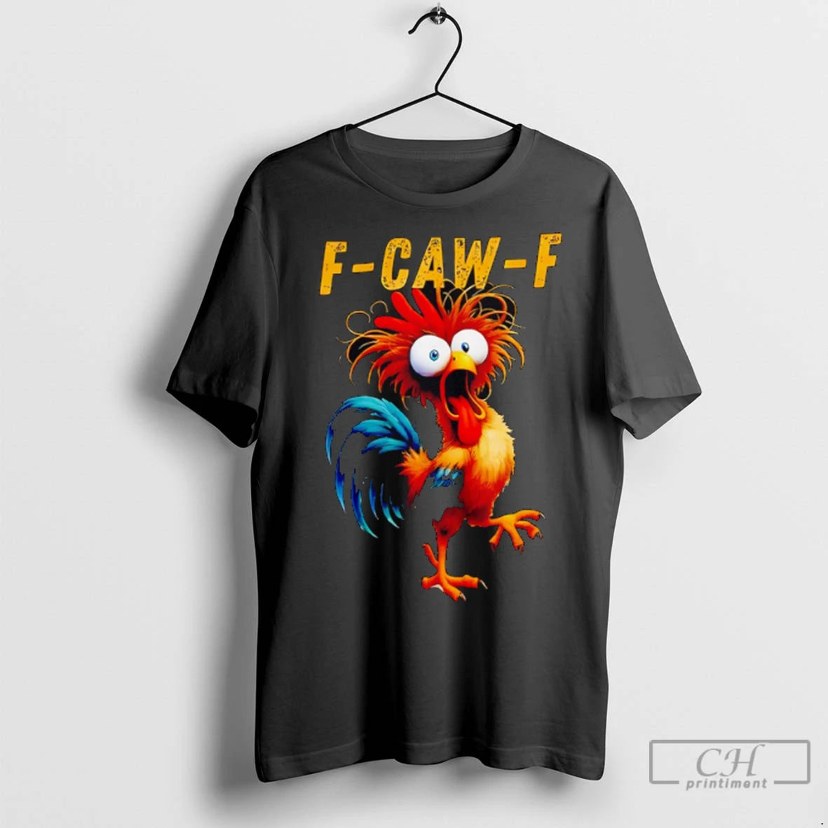 Premium F Caw F Eagerlys Funny Rooster Meme Chicken