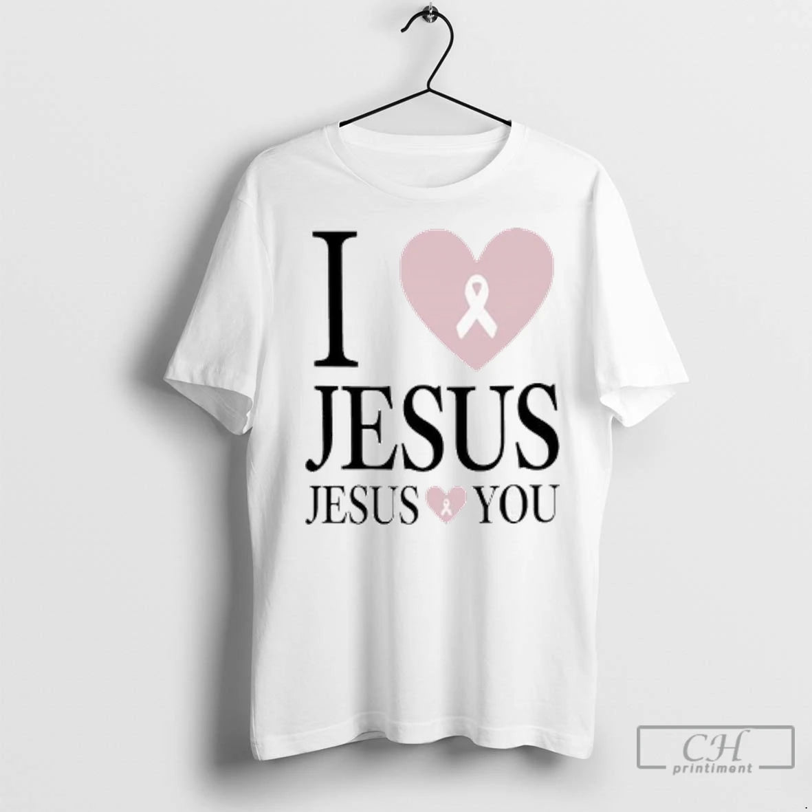 Premium I Love Jesus Jesus Loves You Breast Cancer Awareness 2025 Ladies