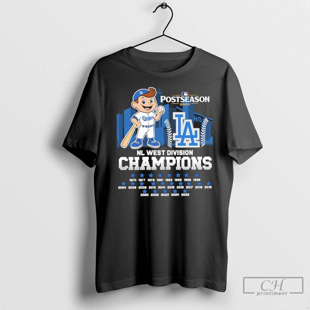 Premium Los Angeles Dodgers 2025 Nl West Division 23x Champions Mascot