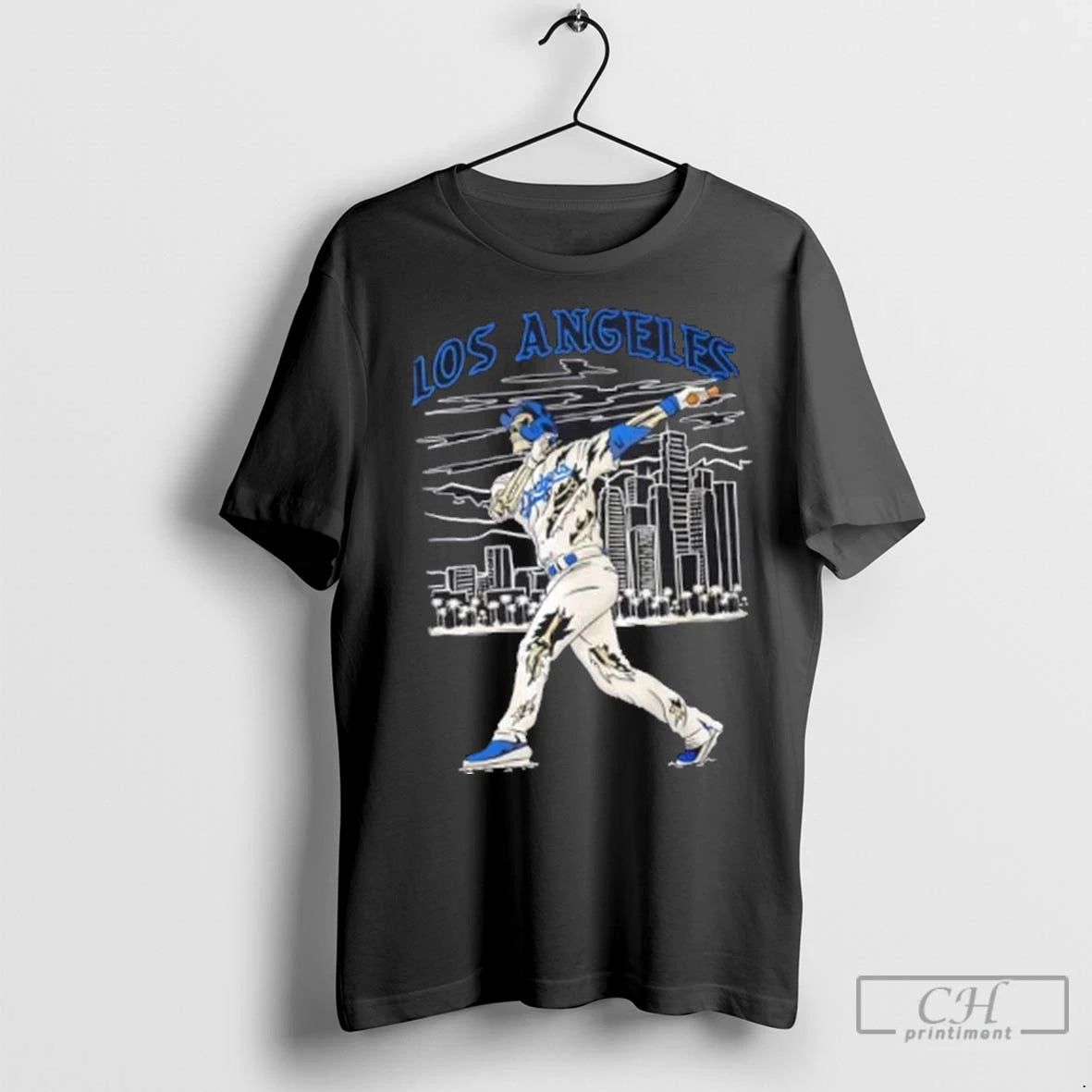 Premium Los Angeles Dodgers Moon Shot Halloween Skeleton
