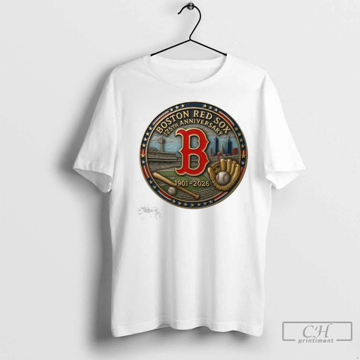 Premium Mlb Boston Red Sox 125th Anniversary Commemorative 1901 2026 Ladies