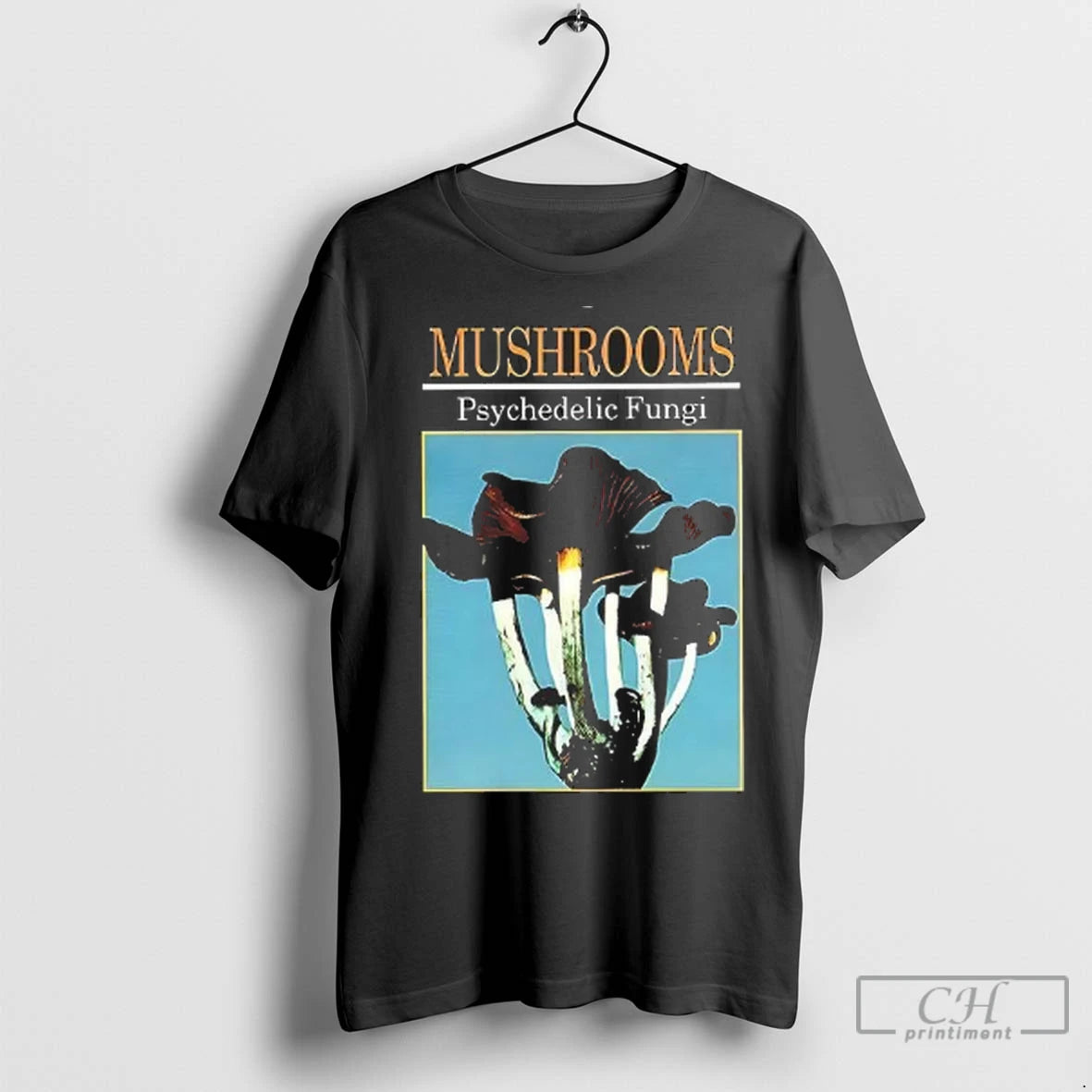 Premium Mushrooms Psychedelic Fungi Retro