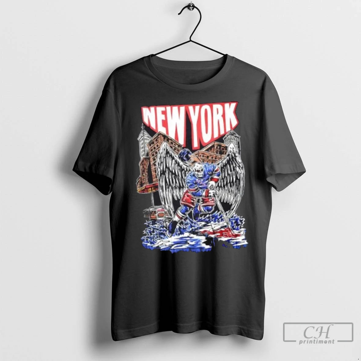 Premium Nhl New York Rangers Hockey Halloween Skeleton