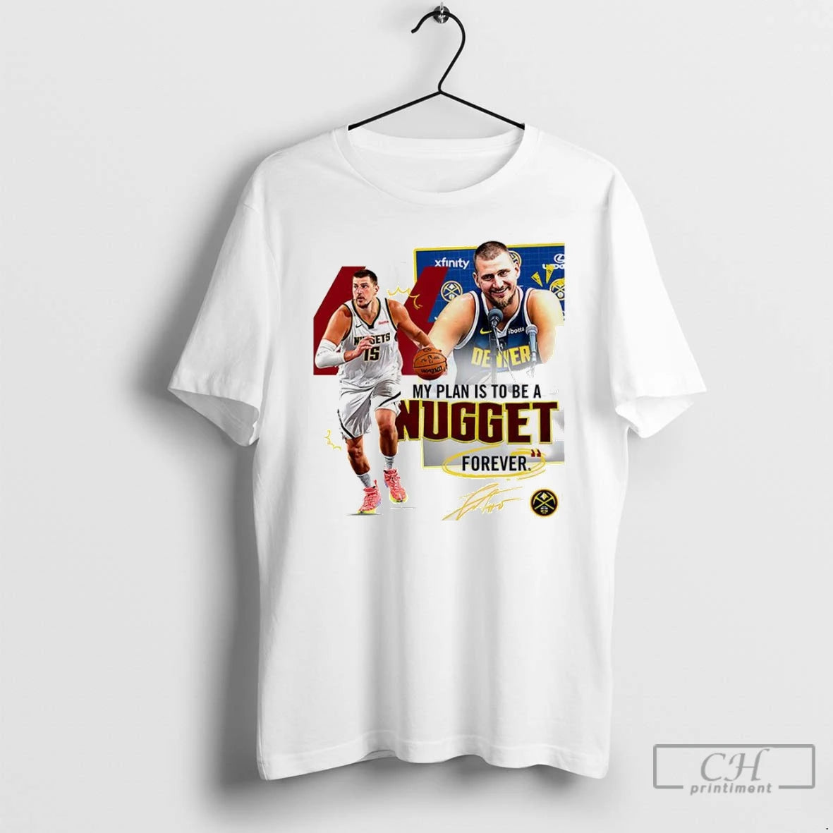 Premium Nikola Jokic Denver Nuggets Nba My Plan Is To Be Nugget Forever