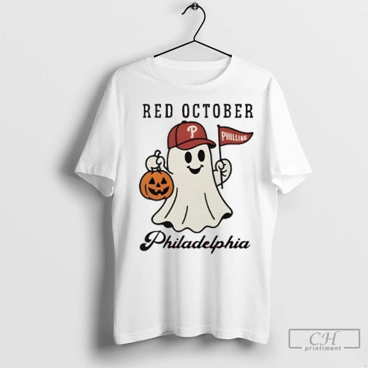 Premium Red October Philadelphia Phillies Halloween Ghost Ladies