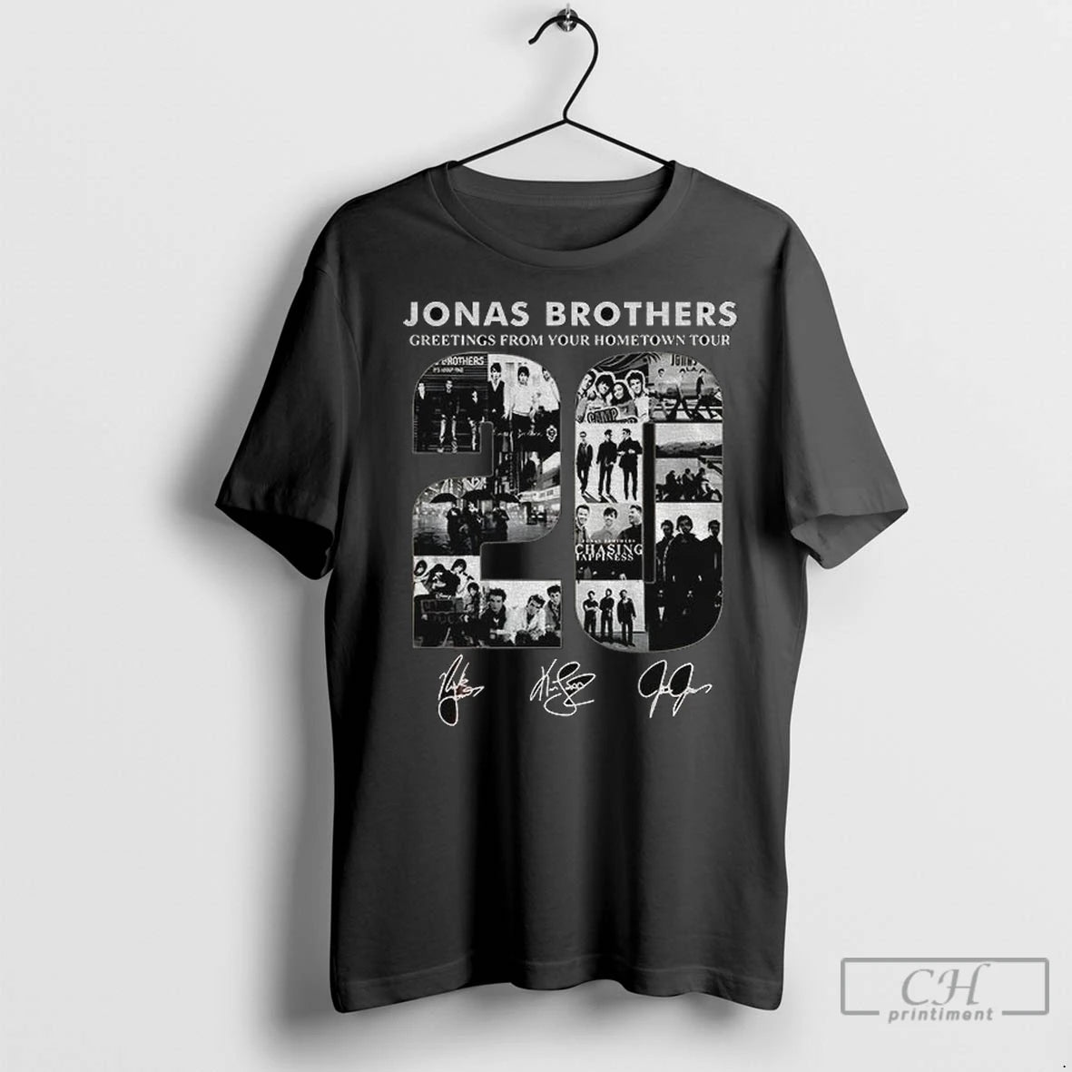 Premium Retro Jonas Brothers Tour Greetings From Your Hometown Tour Signature