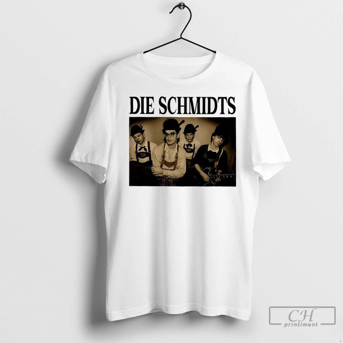 Premium Schmidts Lederhosen And Fur Hat Music Lover Retro