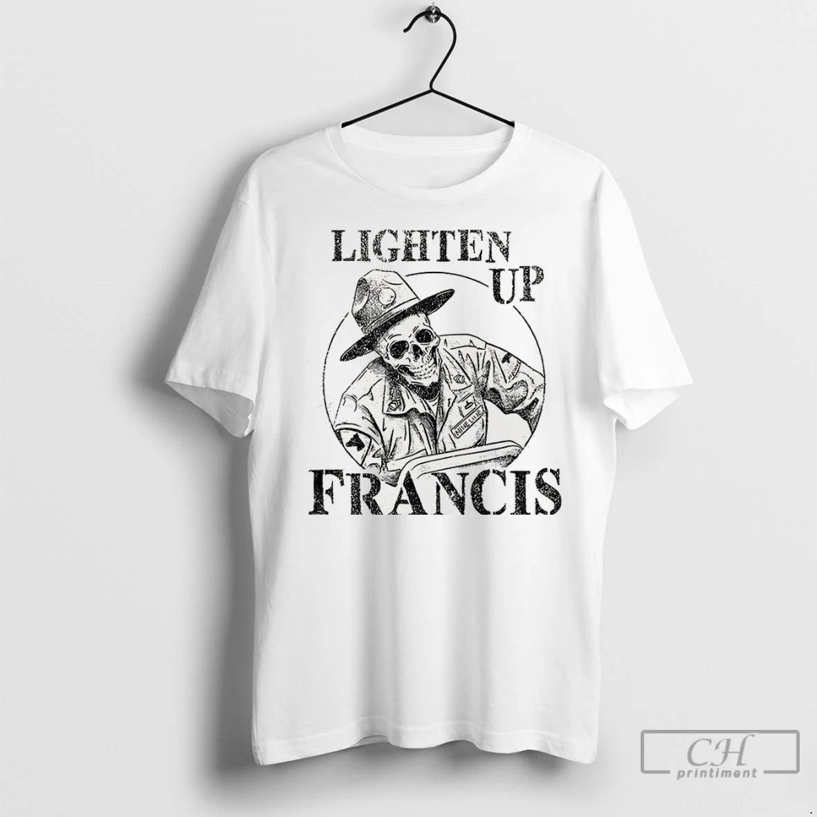 Premium Skeleton Bill Murray Stripes 1981 Lighten Up Francis