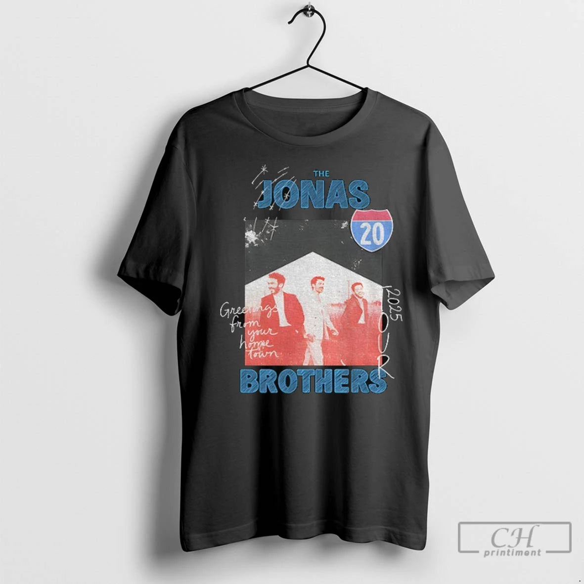Premium The Jonas Brothers Graphic Greetings From Your Home Town 2025