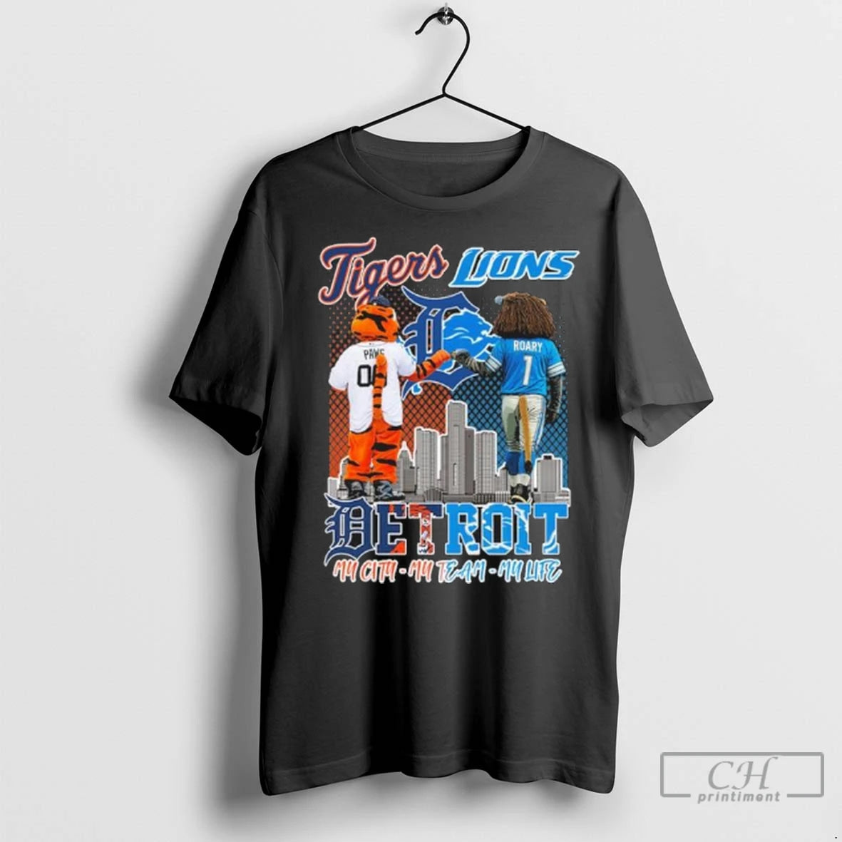 Premium Tigers And Lions Detroit My City My Team My Life