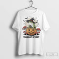 Premium Toadally Spooky Halloween Frog On Pumpkin With Bats Ladies