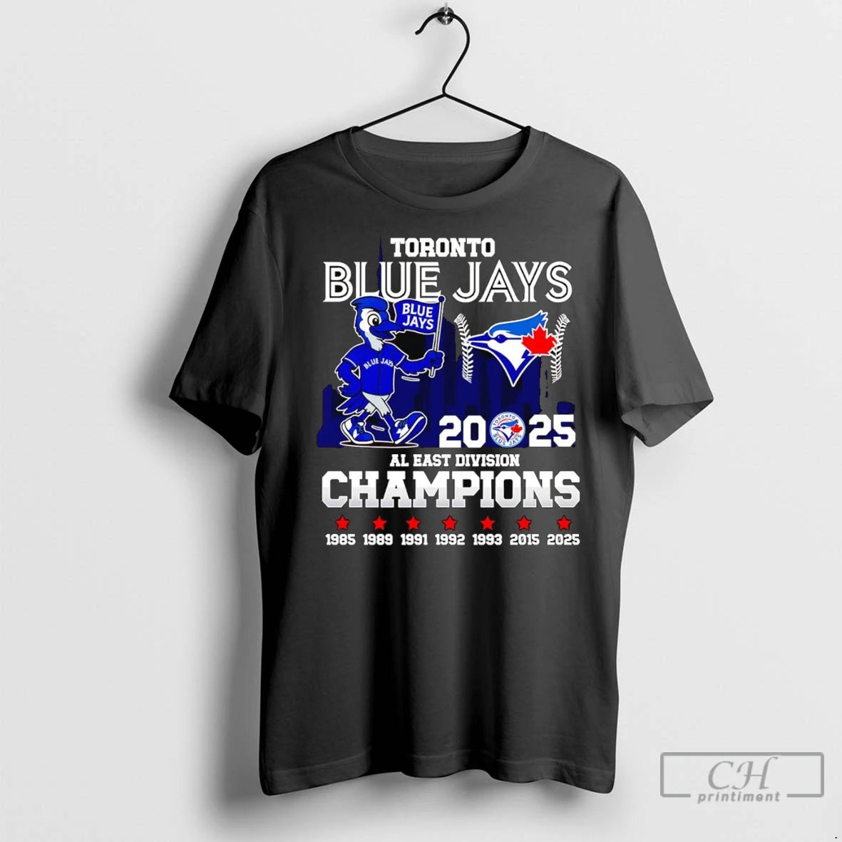 Premium Toronto Blue Jays 2025 Al East Division Champions Mascot Skyline