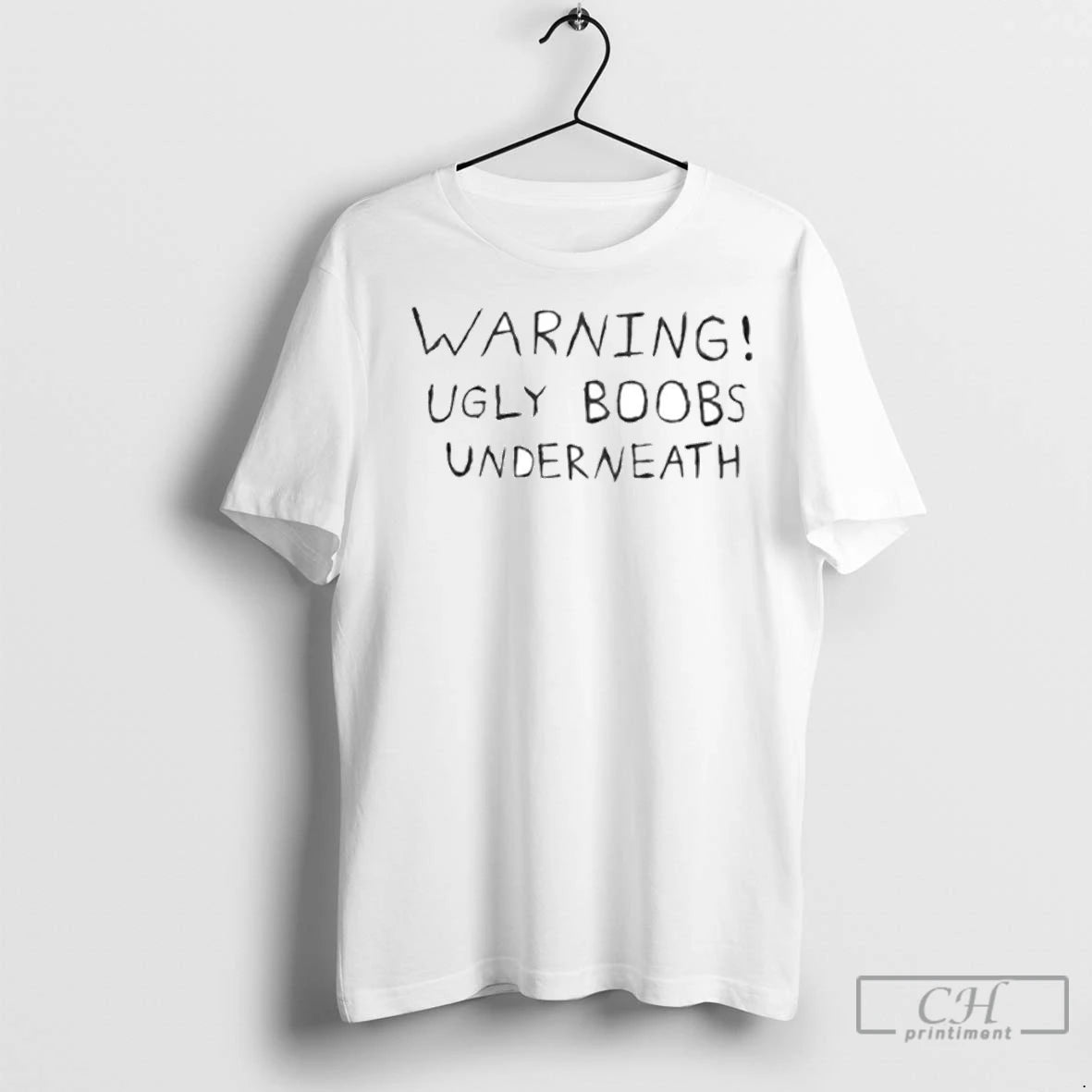 Premium Warning Ugly Boobs Underneath Ornaments