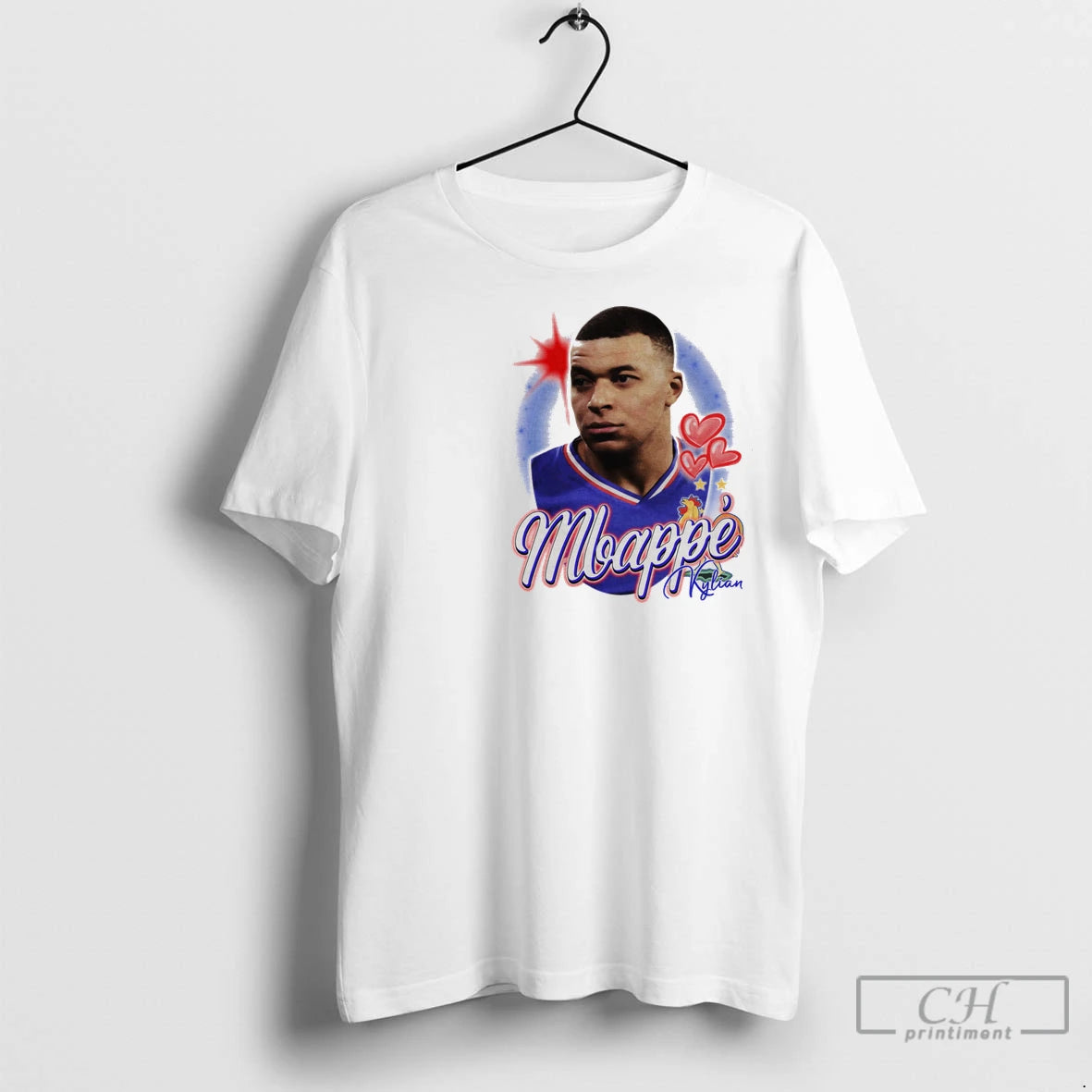 Premium Kylian Mbappe Euro 24 Tee 4