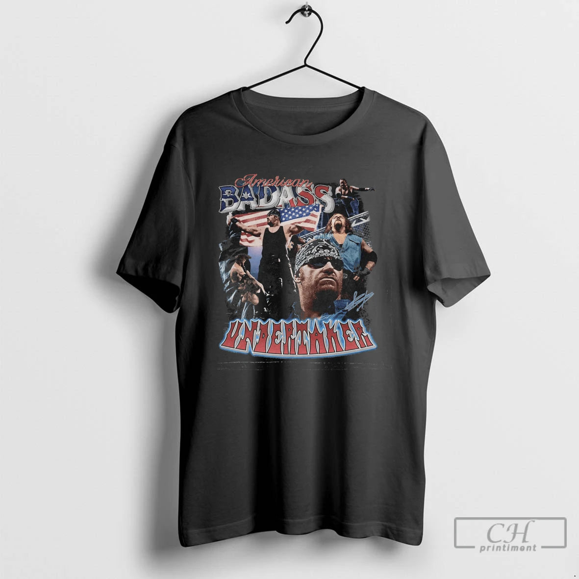 Premium Undertaker American Badass Tee 4