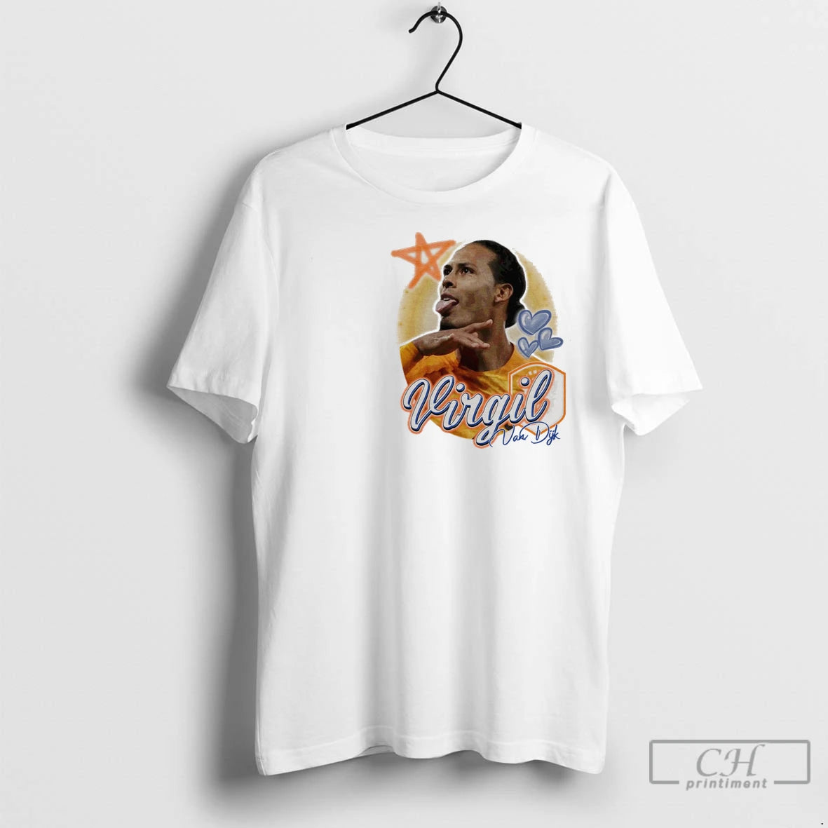 Premium Virgil Van Dijk Euro 24 Tee 6