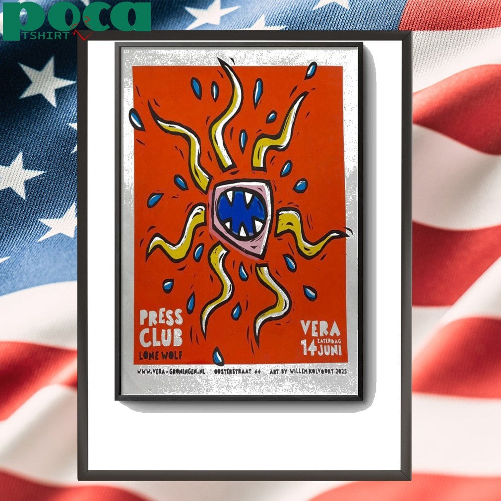 Press Club Groningen NL 6-14-2025 Poster shirt