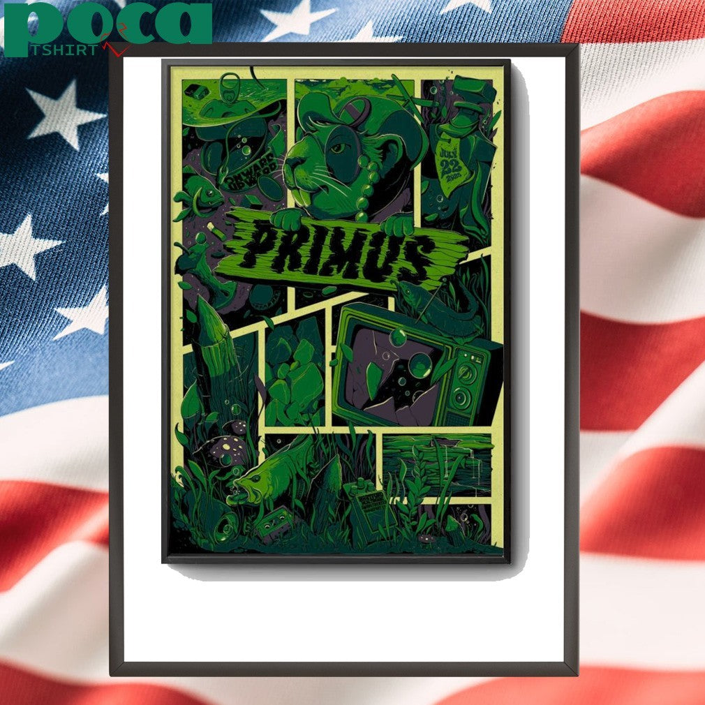 Primus At Hartford HealthCare Amphitheater On Jul 22 2025 Poster shirt