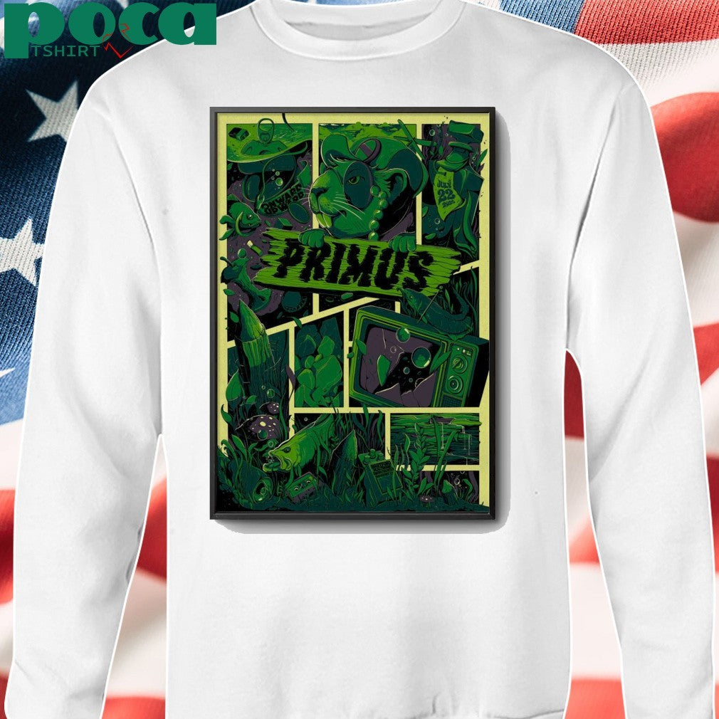 Primus At Hartford HealthCare Amphitheater On Jul 22 2025 Poster shirt