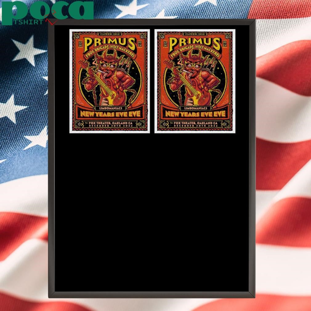 Primus Dec 30-31 2024 Fox Theater in Oakland CA Poster shirt