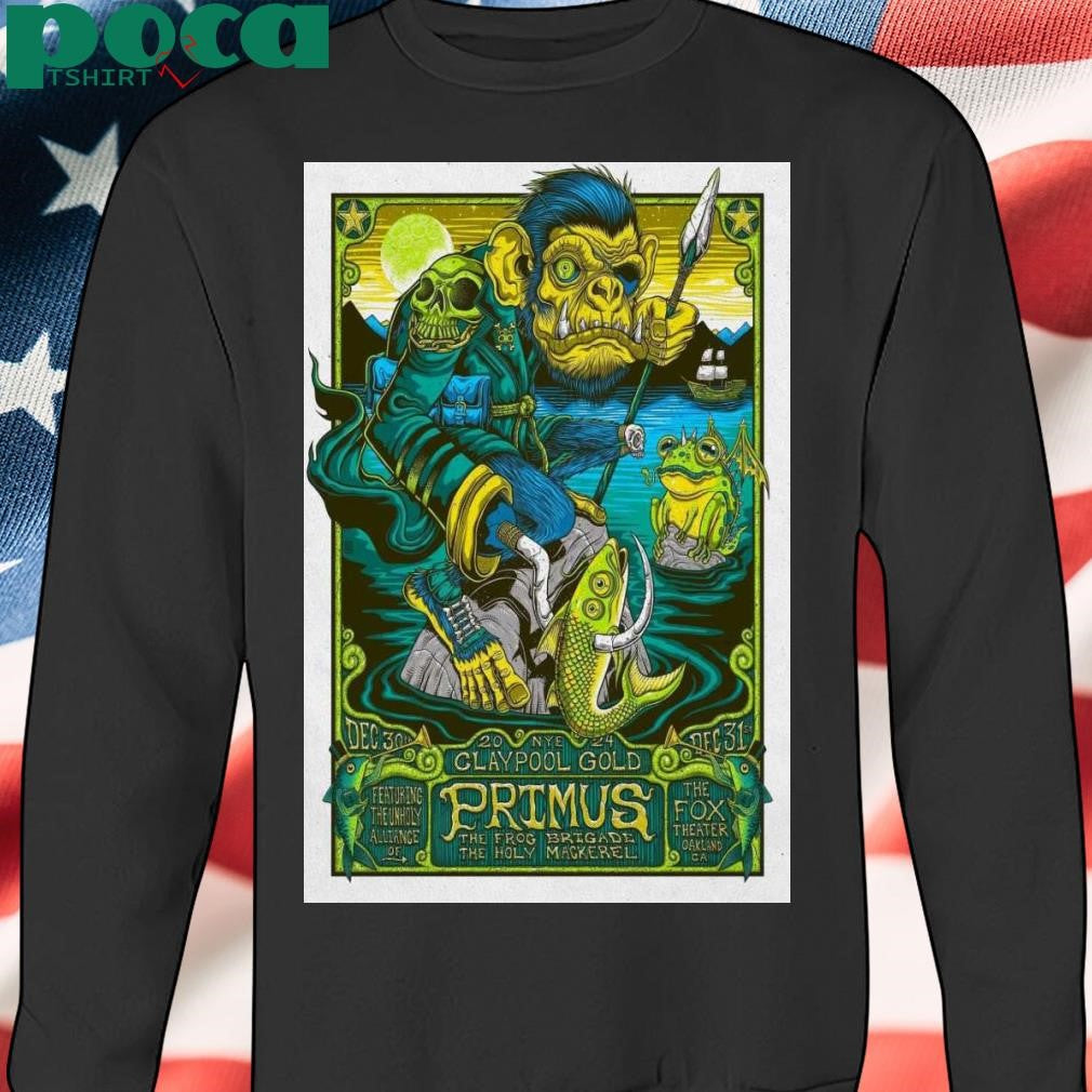 Primus Fox Theater Oakland CA Dec 30-31 2024 Poster shirt