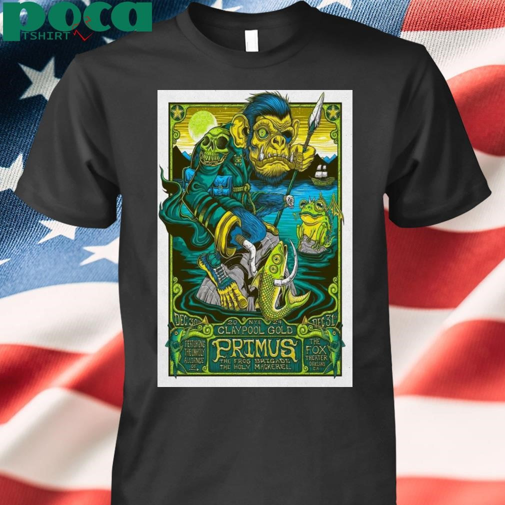 Primus Fox Theater Oakland CA Dec 30-31 2024 Poster shirt