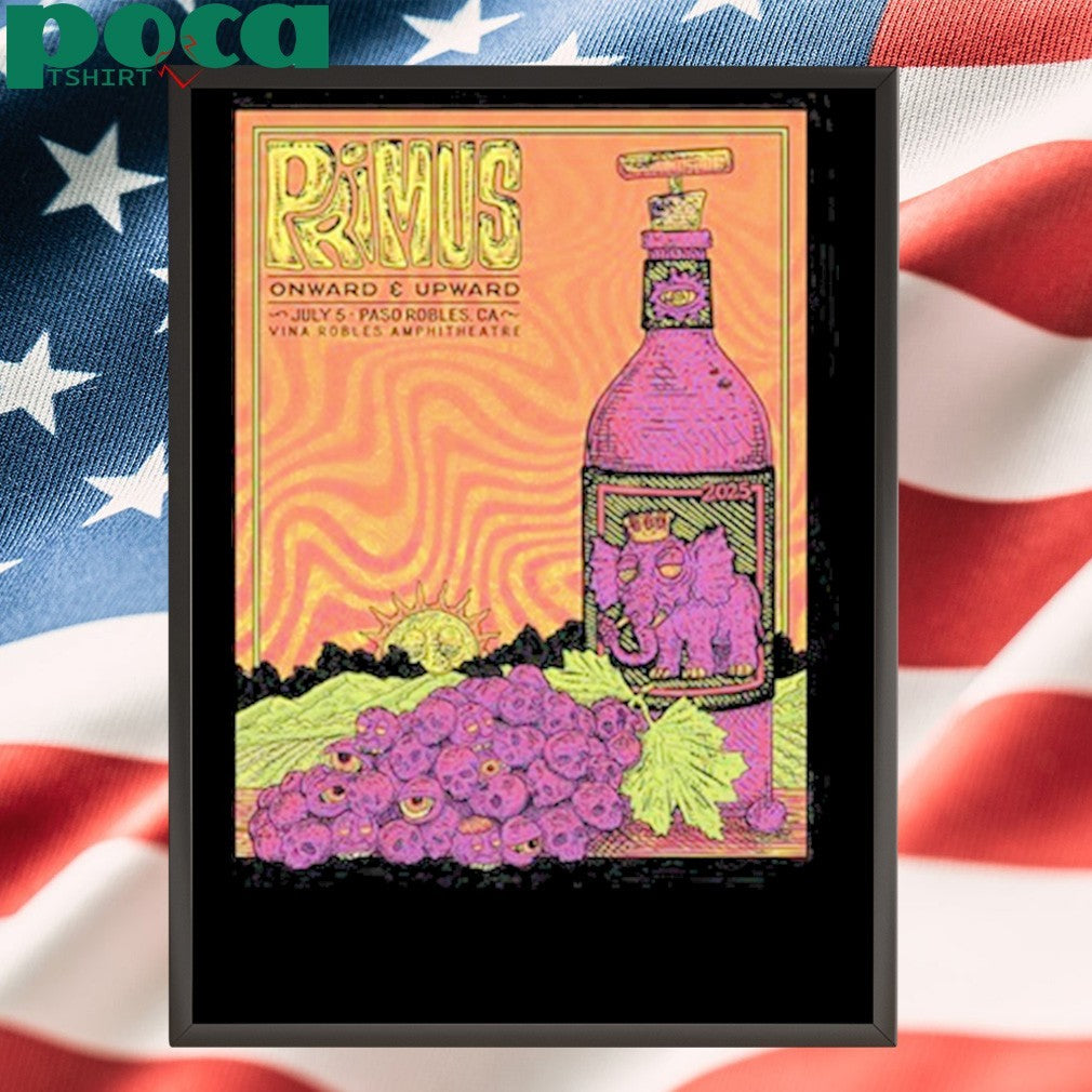 Primus Live Paso Robles, CA July 05 2025 Live shirt