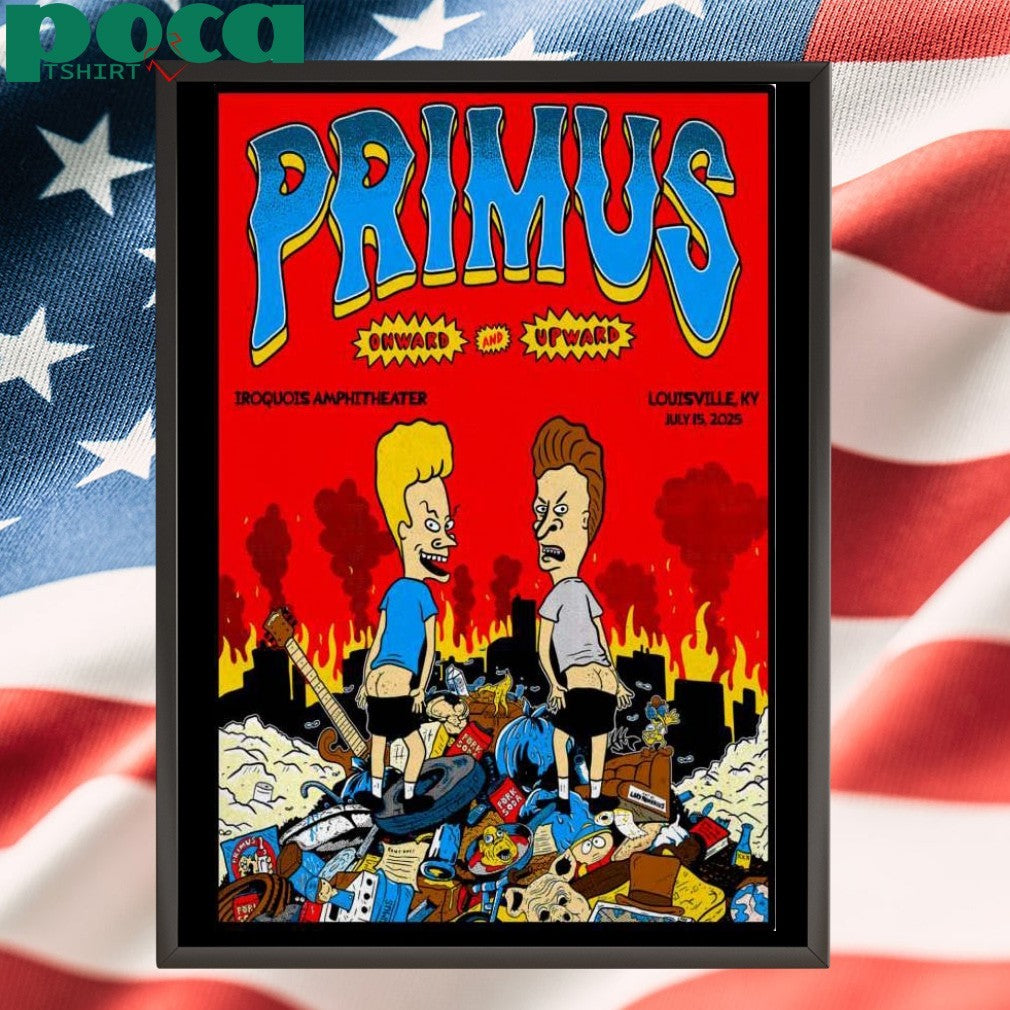 Primus Louisville Tour On July 15 2025 Poster T-shirt