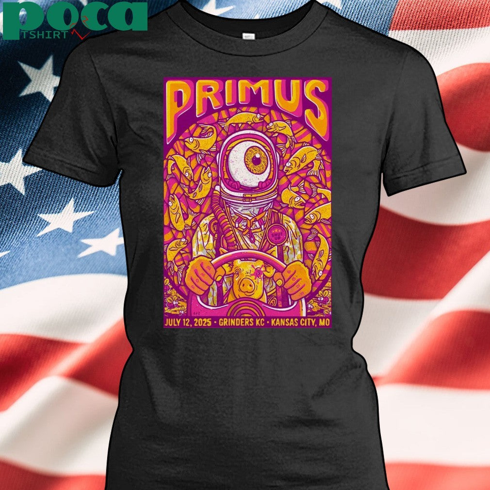 Primus On July 12 2025 In Kansas City MO Tour Poster shirt