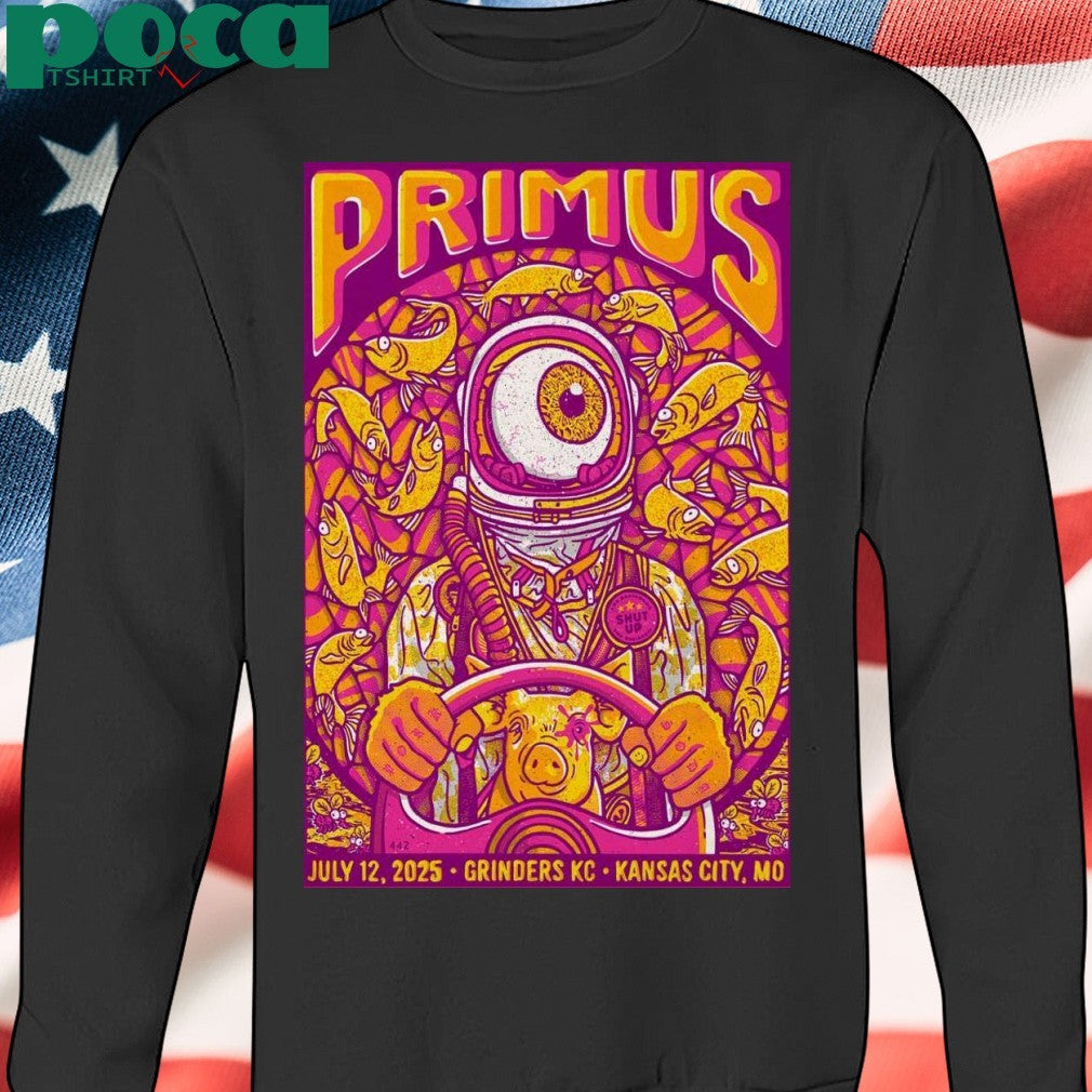 Primus On July 12 2025 In Kansas City MO Tour Poster shirt