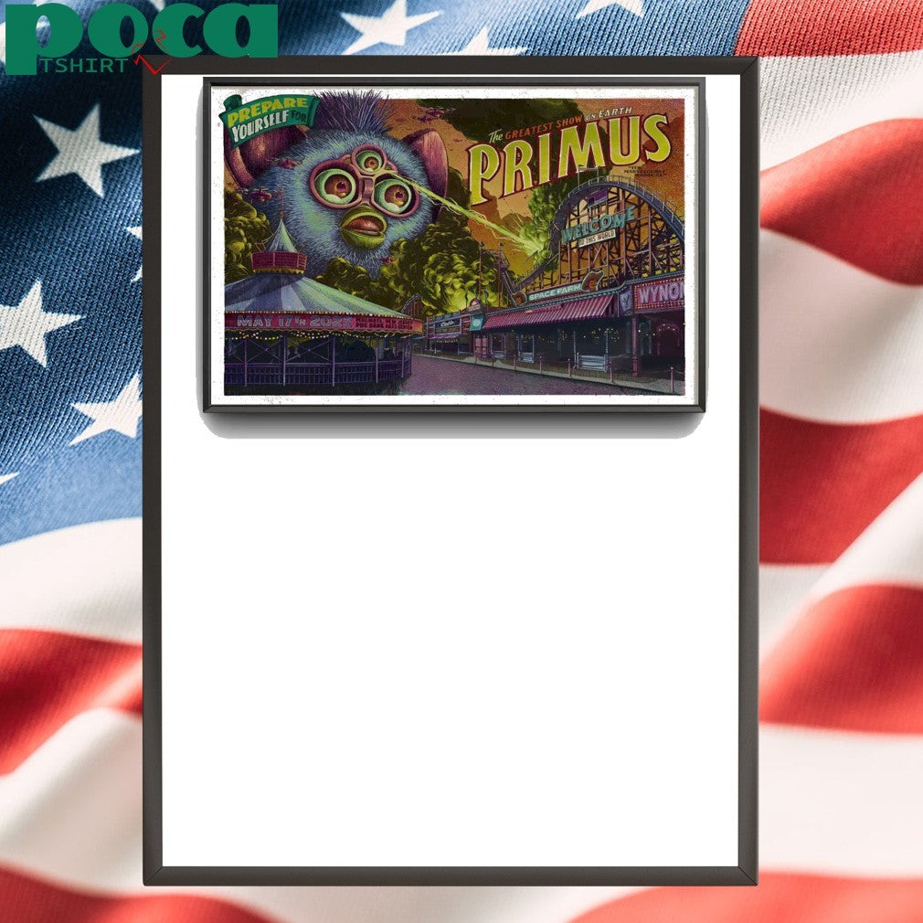 Primus On May 17, 2025 In Holmdel, NJ Tour Poster shirt