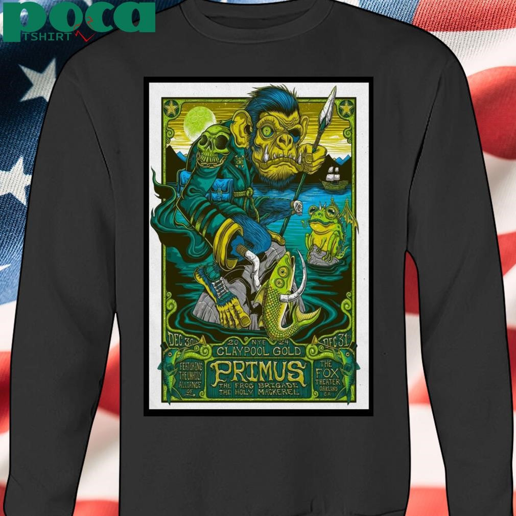 Primus Tour Frog Brigade Dec 30 And 31 2024 Poster Holy Mackerel Shirt