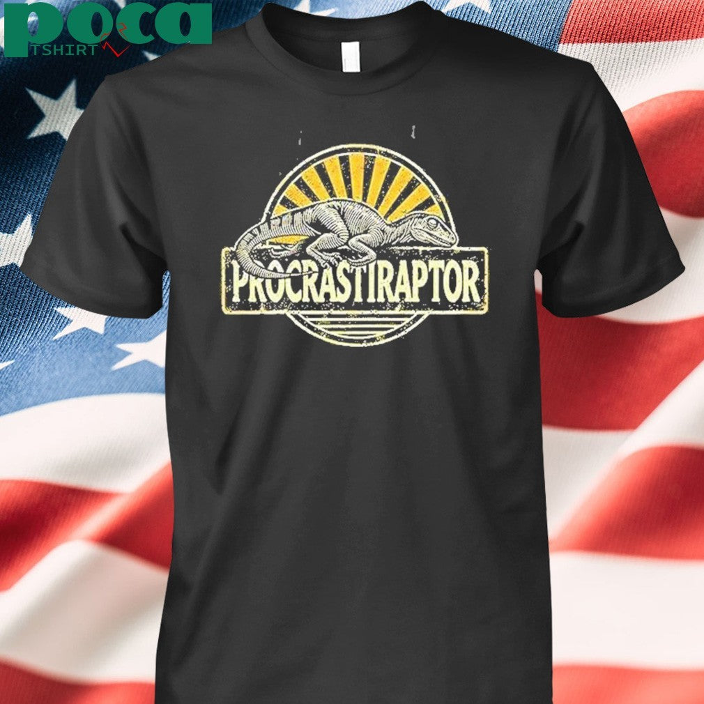 Procrastiraptor Procrastinating Velociraptor Shirt