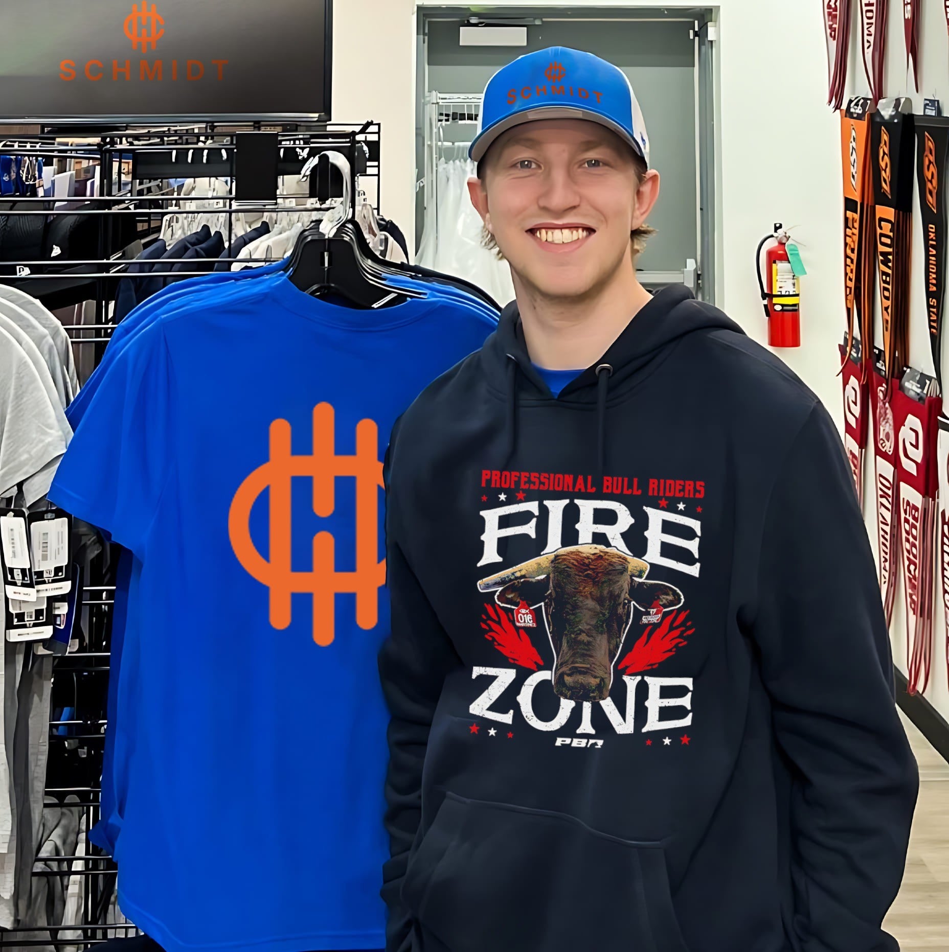 Professional Bull Riders Fire Zone Bull Head shirt